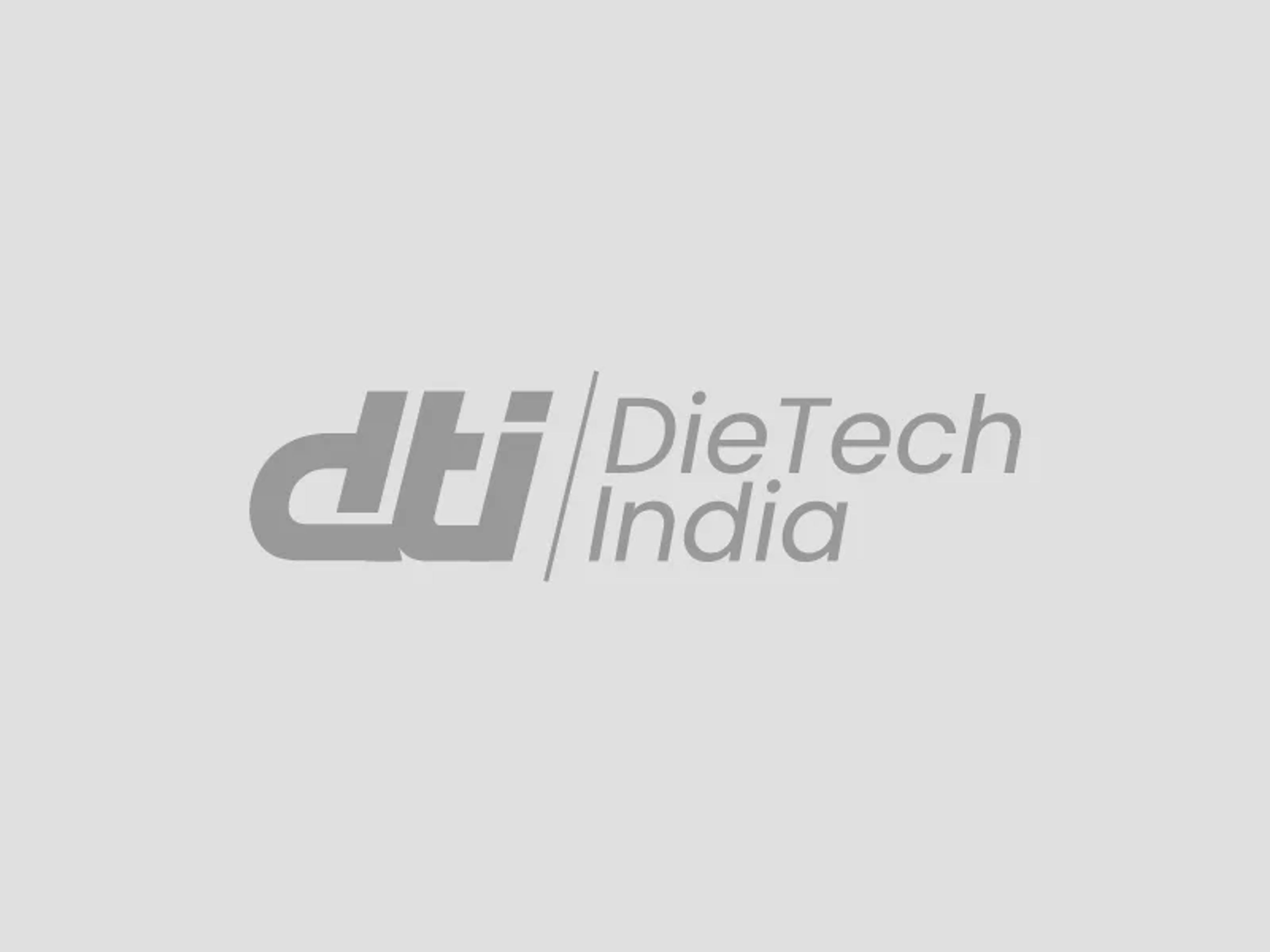 Die Tech India logo — Monochrome