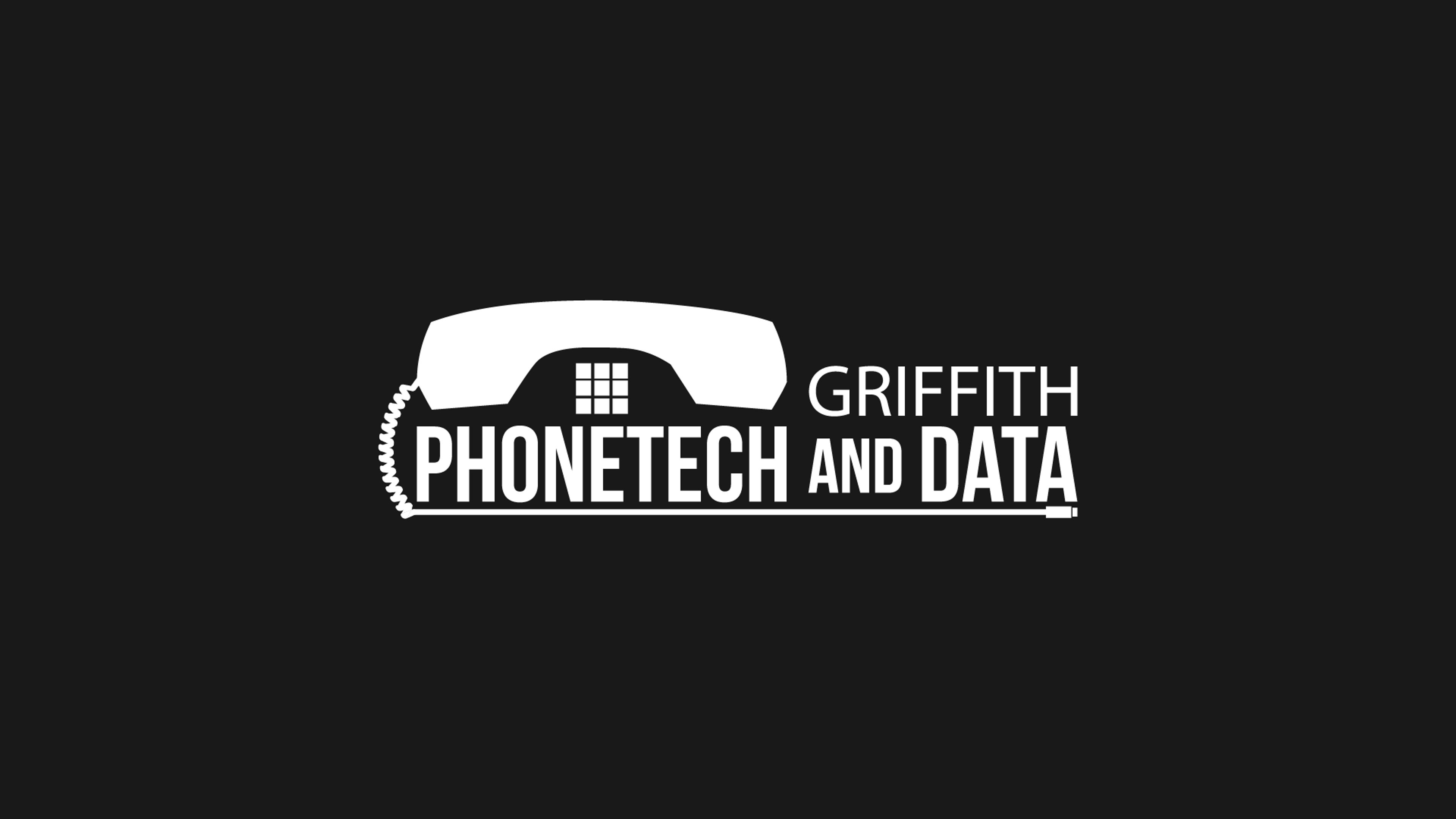 Griffith Phonetech & Data — logo in black and white.