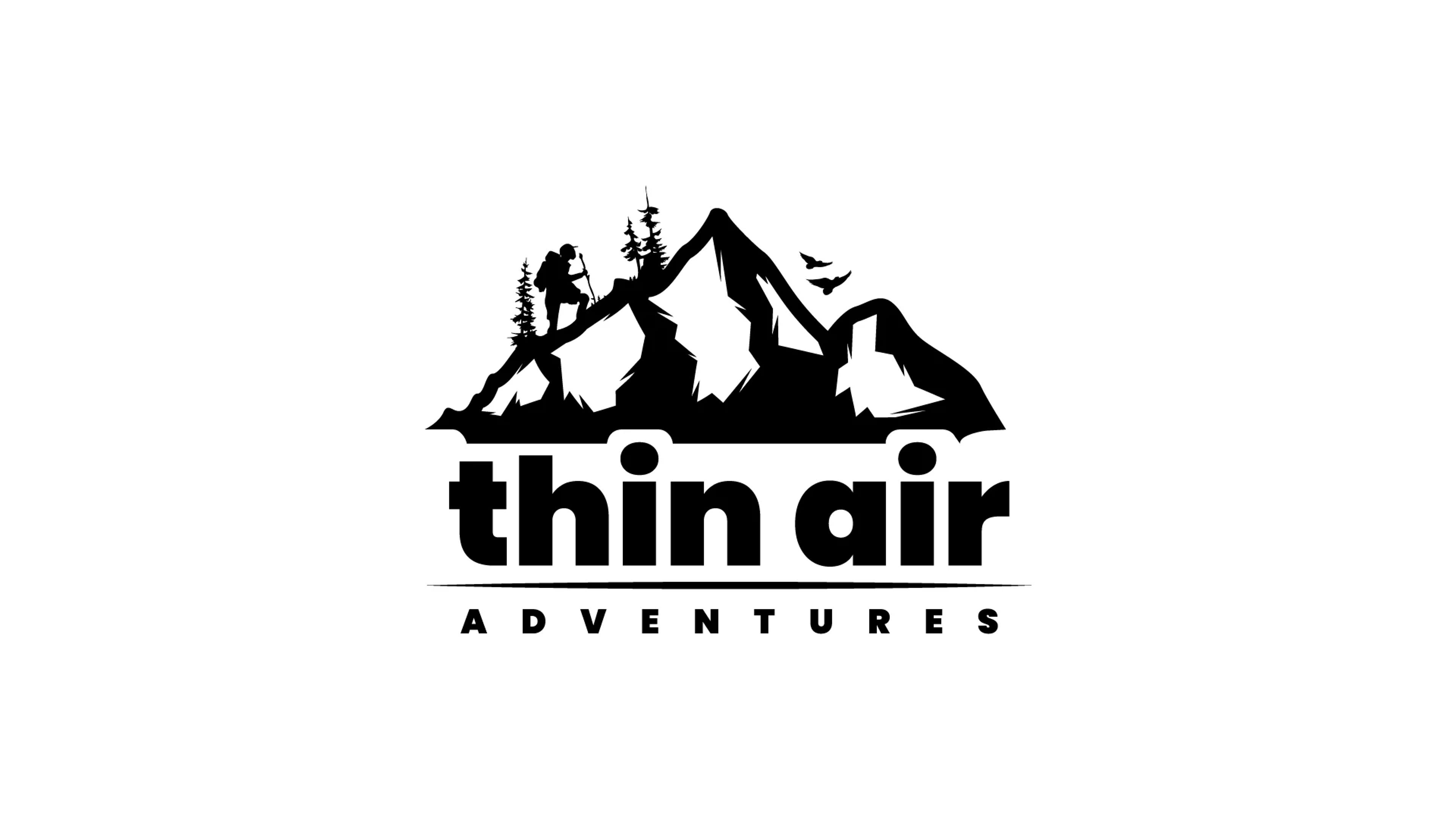 Thin Air Adventures — winning logo design, Travel & Hotel. By Maniesh Singh on 99designs.
