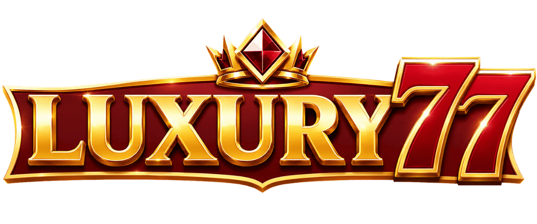 Luxury77 Neon Logo