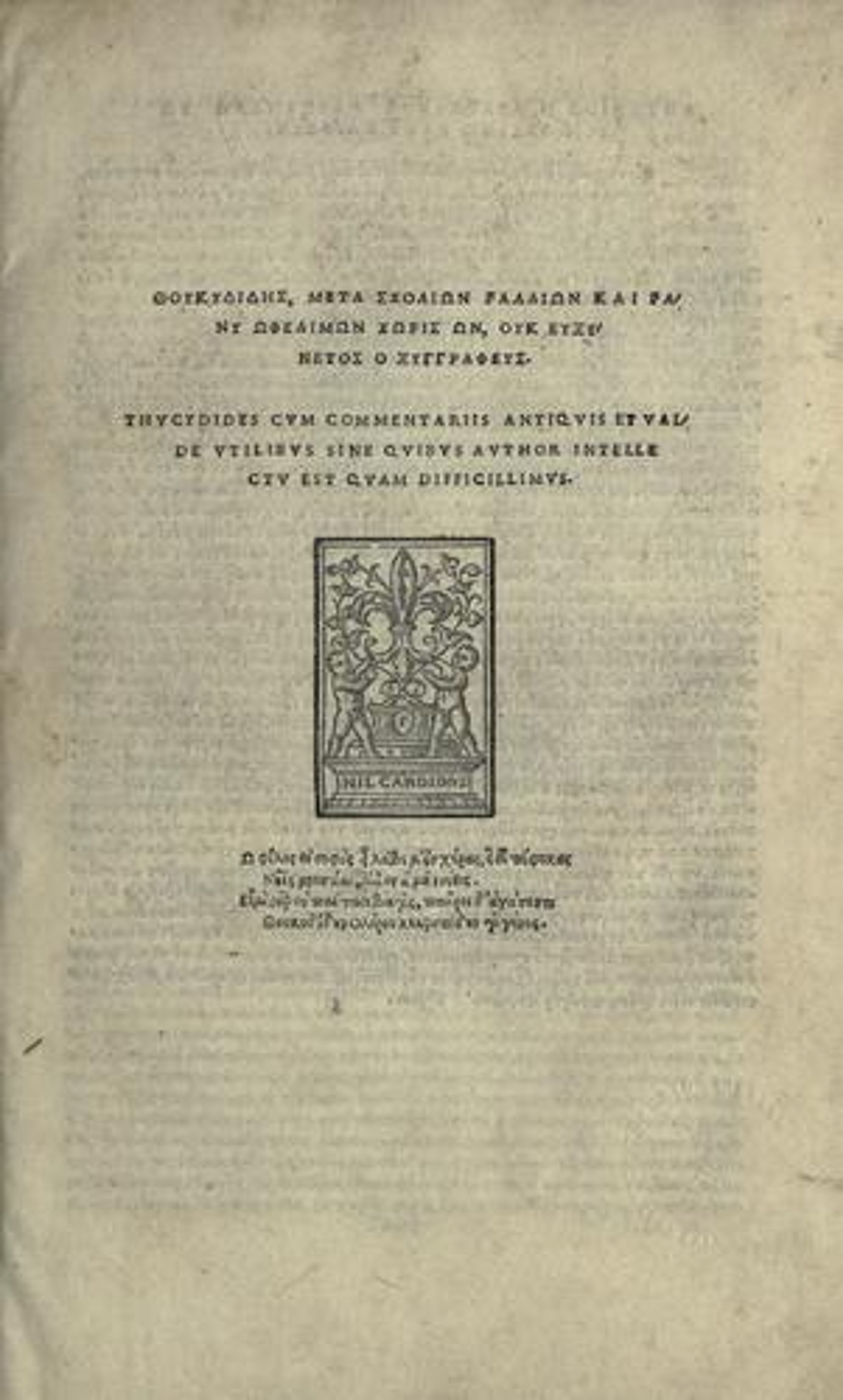 The history of the Peloponnesian War.