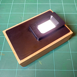 Digitizing box with light turned on