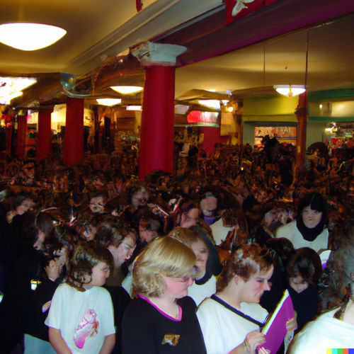 Harry Potter Fans Queuing