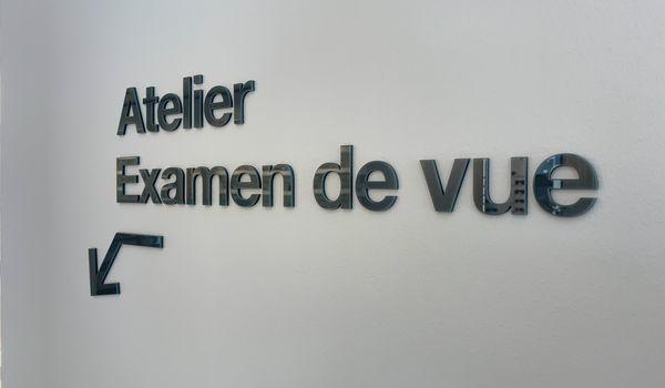 Lettres 3d relief pmma signaletique commerce creteil