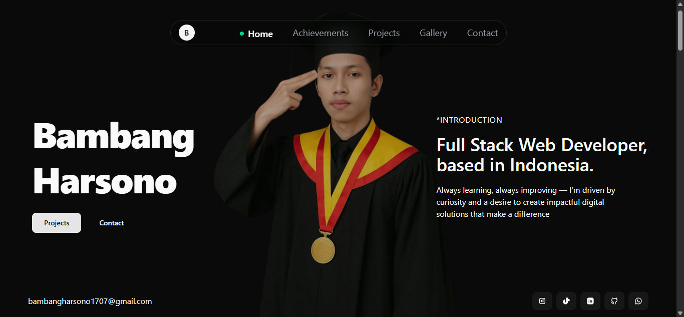 🌐 Bambang Harsono — A Modern Portfolio for a Full Stack Web Developer - Image 1
