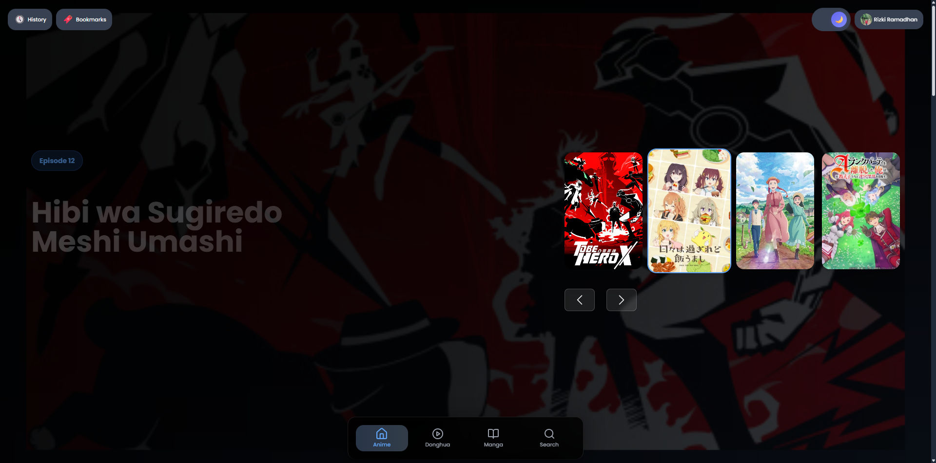 RizNime – Streaming Anime, Manga, dan Donghua dengan UI Modern - Image 1