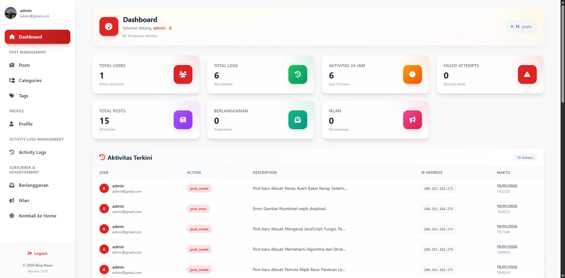 Portal Berita – CMS News Platform dengan AI Assistant - Image 4