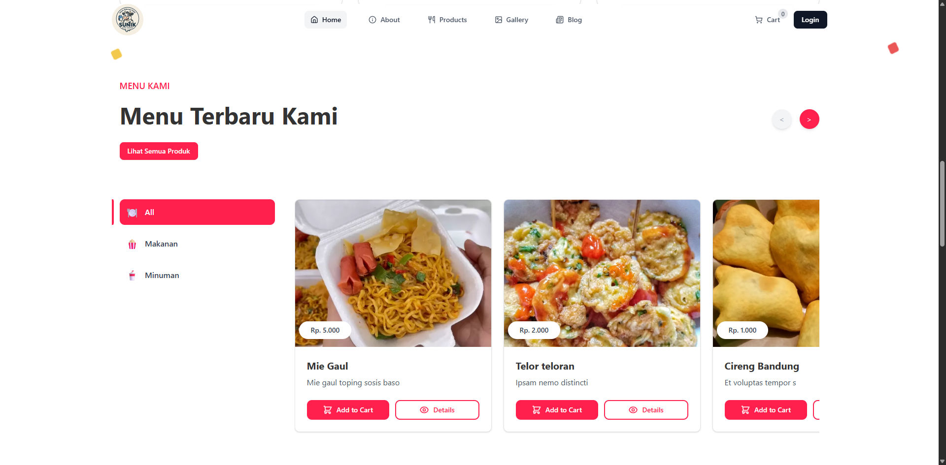 Sunik Yohan – Website Multi Page yang Menggoda Selera - Image 2