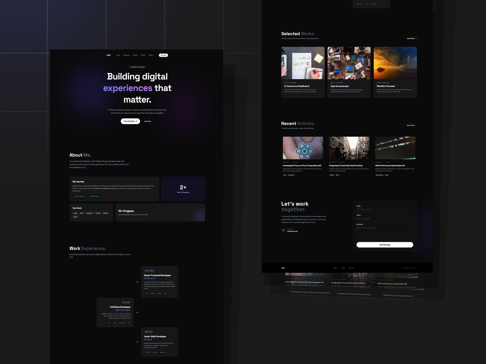 Modern Portfolio Website Template — Build Digital Experiences That Matter - Image 1