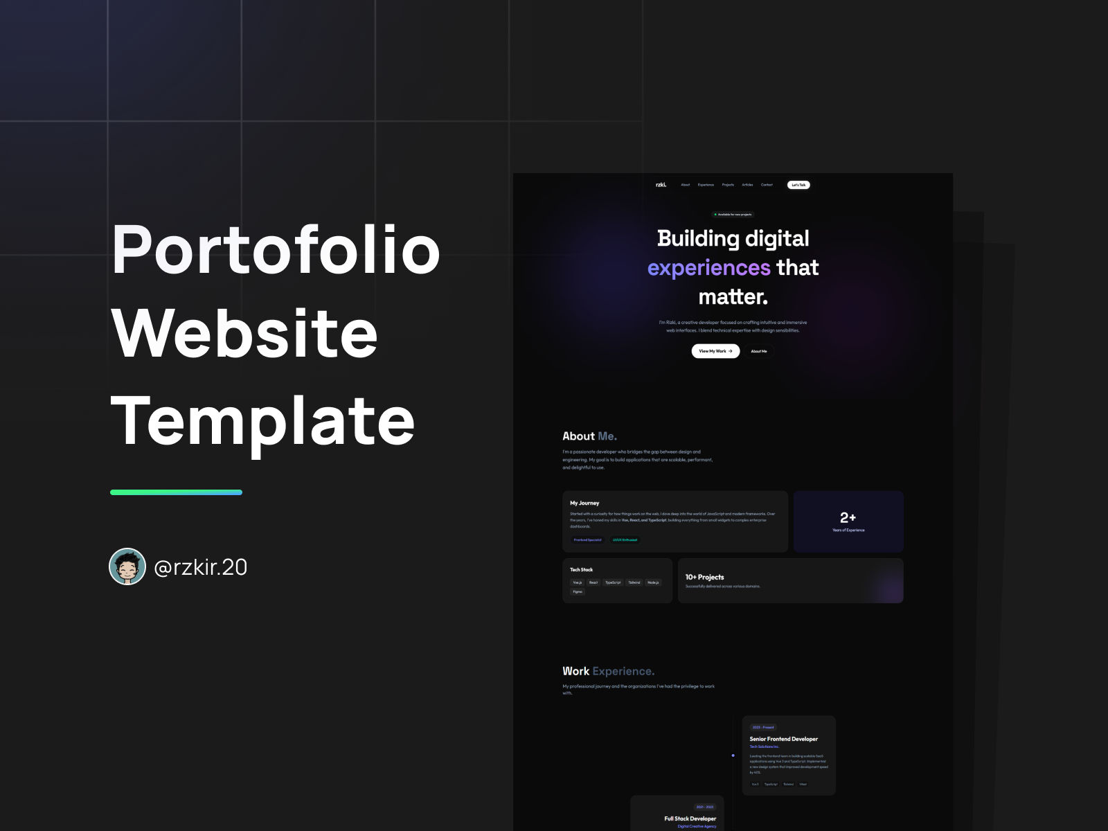Modern Portfolio Website Template — Build Digital Experiences That Matter