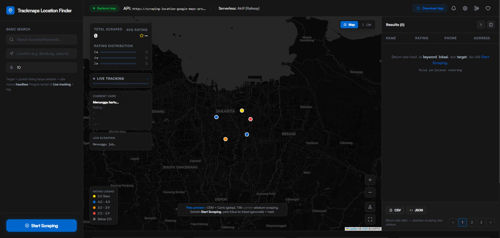Trackmaps — Location Data Scraping & Tracking Tool - Image 2