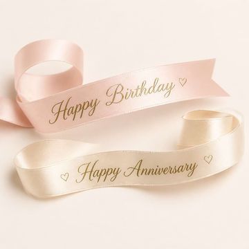 Personalised Ribbon for Flowers | Custom Message Ribbon | Gemma Bloom