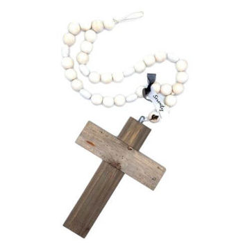 Blessing Beads with a Wooden Cross