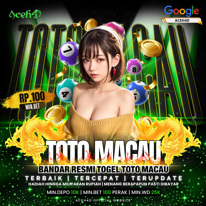 ACEH4D : TOTO SLOT Amanah Dengan Pasaran Dan Provide Terlengkap 2025