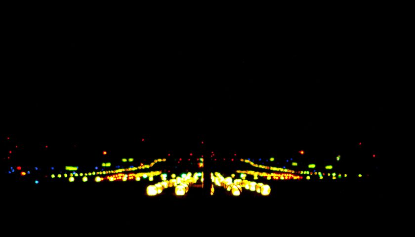 Landebahn bei Nacht