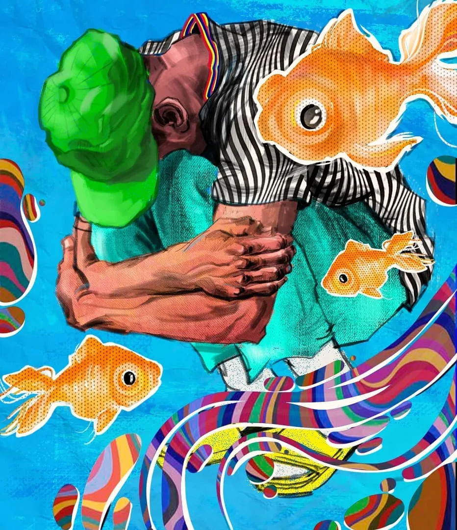 A head full of fishes