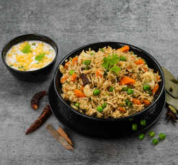 Vegetable Pulao (500 ML - Serves 1)-Railofy