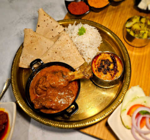 Chicken Curry Thali-Railofy