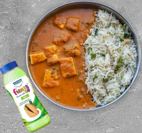 Paneer Rice + Pista Milk Combo-Railofy