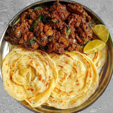 Chicken Curry & Malabar Paratha Combo-Railofy