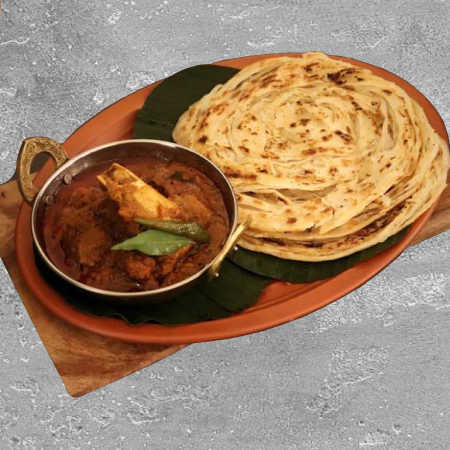 Mutton Curry & Malabar Paratha Combo-Railofy