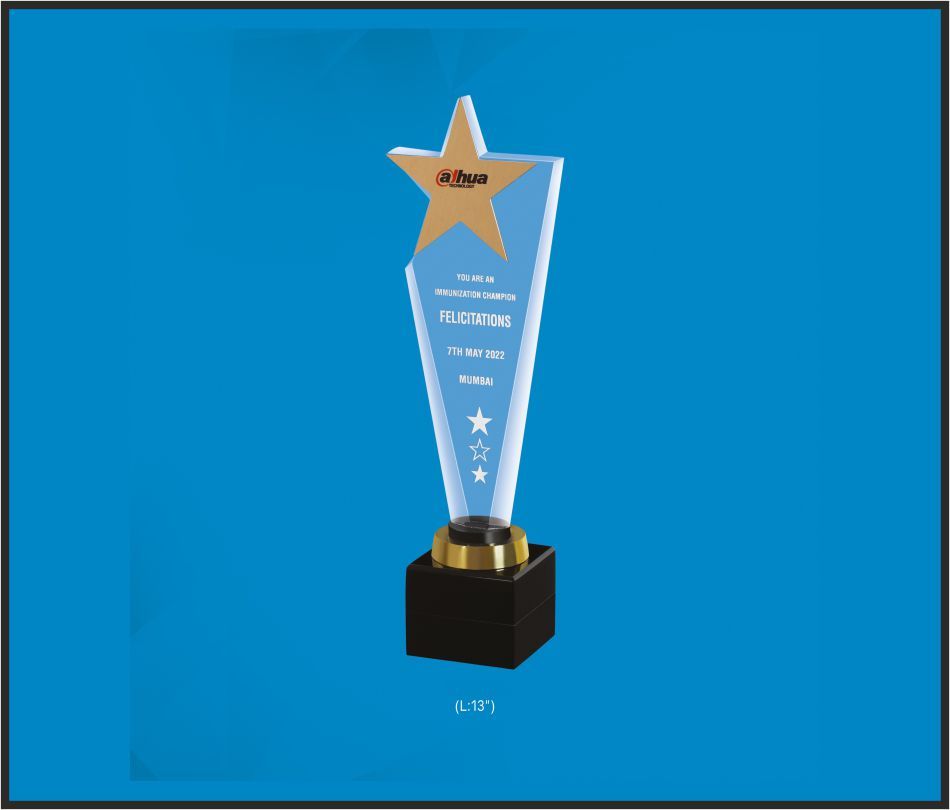 TRO - A17, Acrylic Trophy, size 13" inch