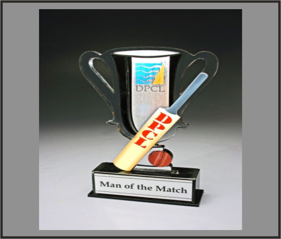 TRO - A42, Acrylic Trophy, size 8"x7" inch