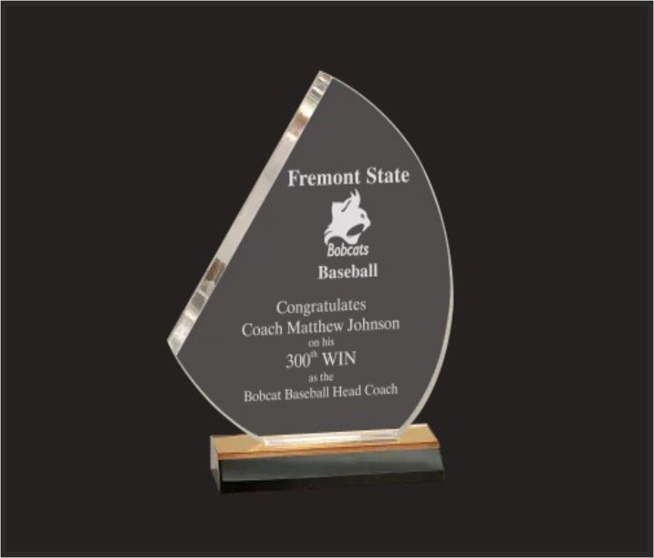 TRO - A55, Acrylic Trophy, size 8"x5" inch