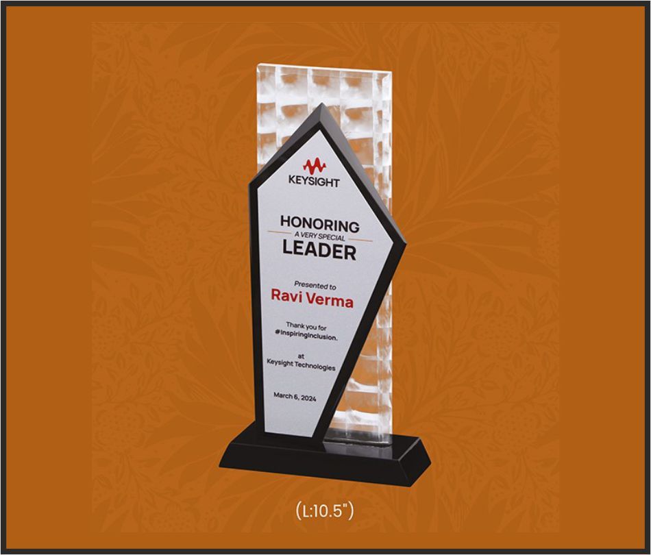 TRO - A6, Acrylic Trophy, size 10.5" inch