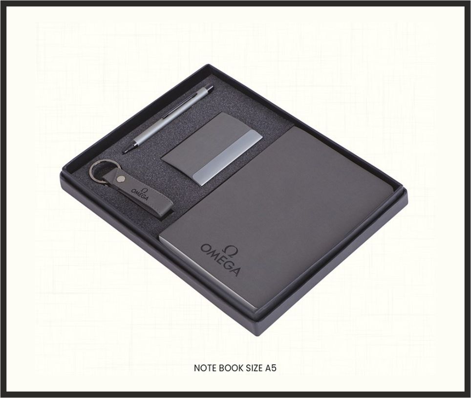 Gift Set - GS4565, Corporate Gifts, size Notebook A5 + Card Holder + Pen + Keychain