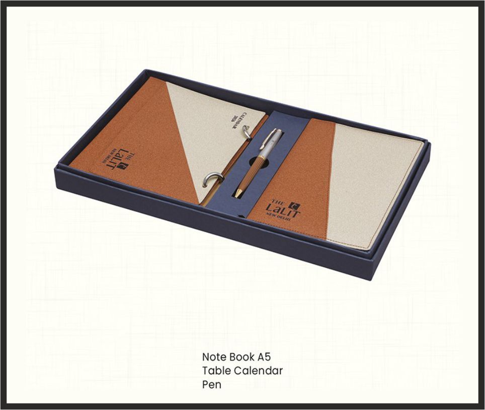Gift Set - GS4581, Corporate Gifts, size Notebook A5 + Table Calendar + Pen