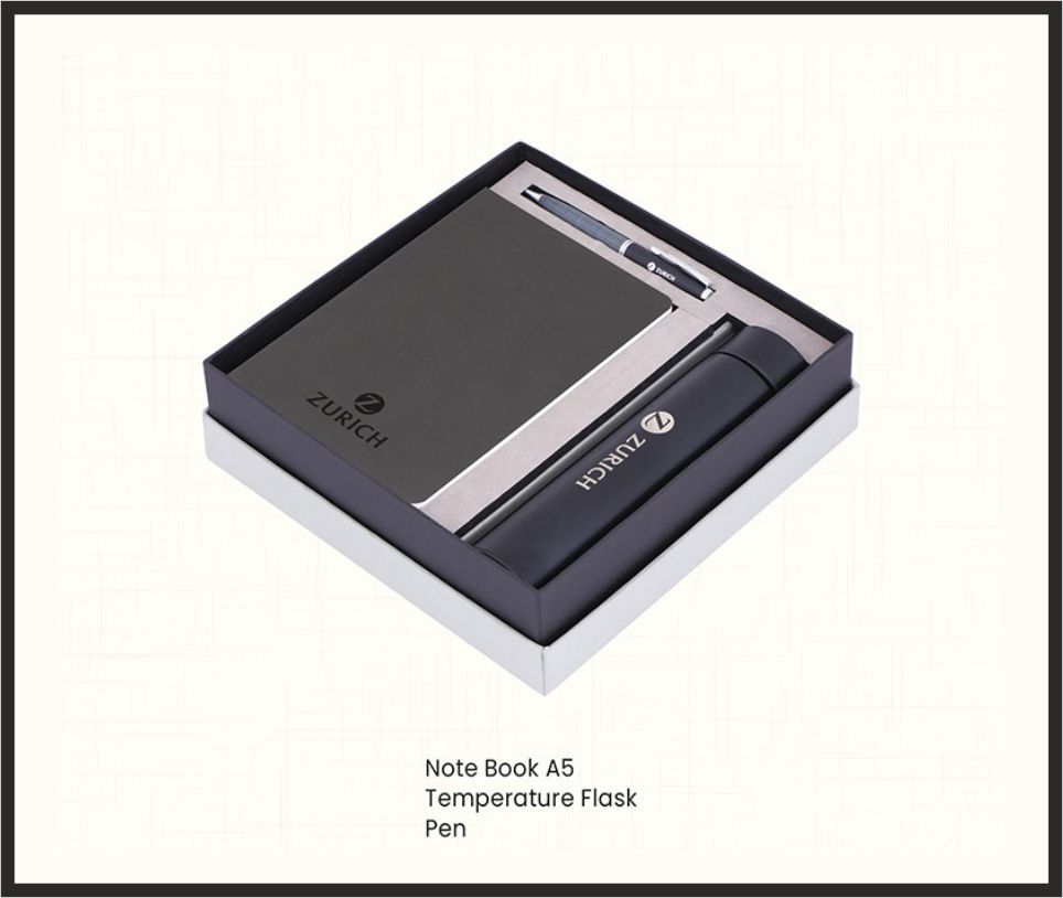Gift Set - GS4584, Corporate Gifts, size Notebook A5 + Temperature Flask + Pen