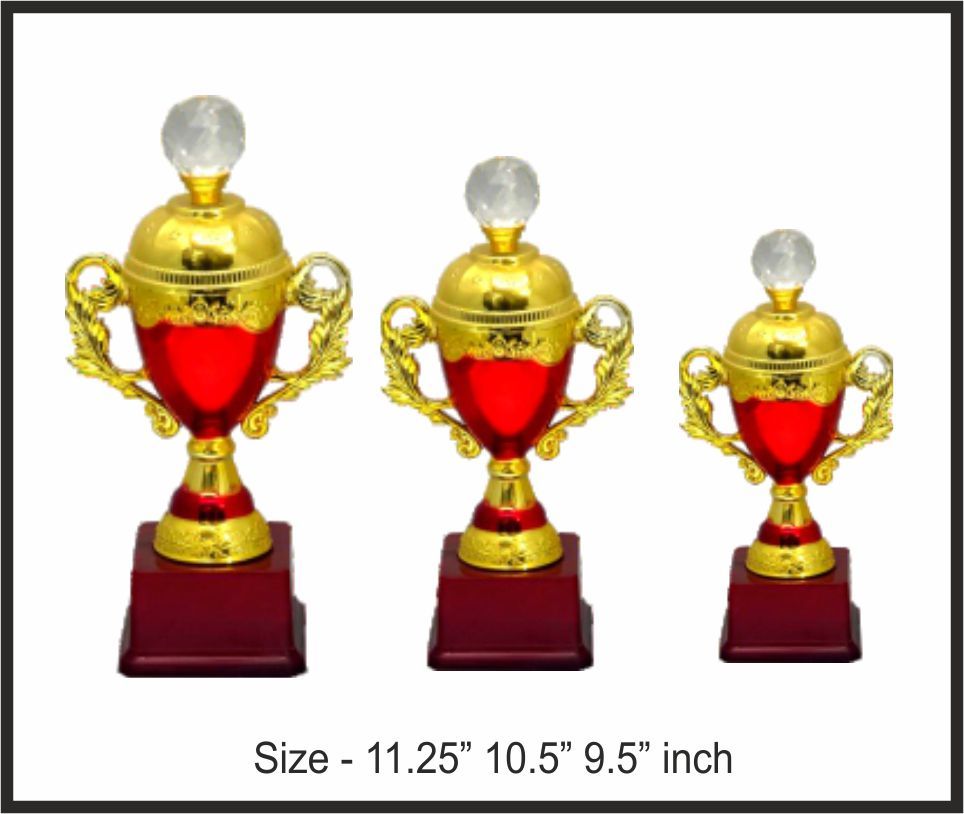 TRO - F103, Fiber Trophy, size A 11.25" B 10.5" C 9.5" inch