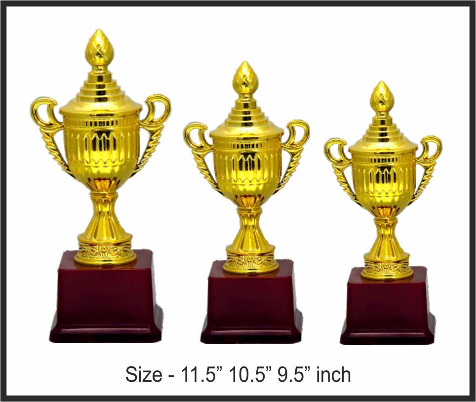 TRO - F108, Fiber Trophy, size A 11.5" B 10.5" C 9.5" inch