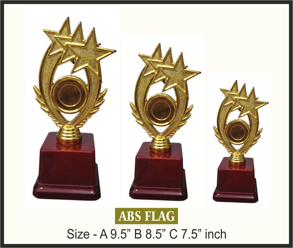 TRO - F13, Fiber Trophy, size A 9.5" B 8.5" C 7.5" inch