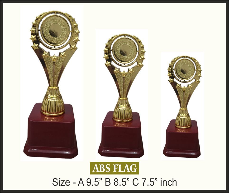 TRO - F14, Fiber Trophy, size A 9.5" B 8.5" C 7.5" inch