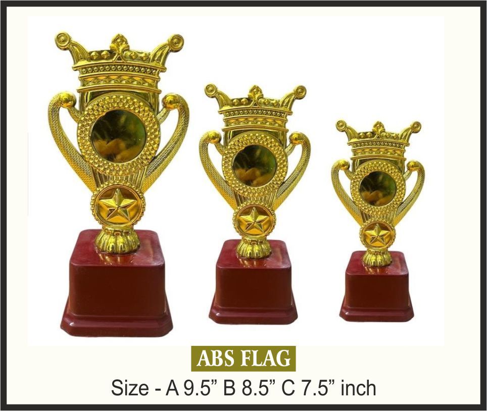 TRO - F21, Fiber Trophy, size A 9.5" B 8.5" C 7.5" inch