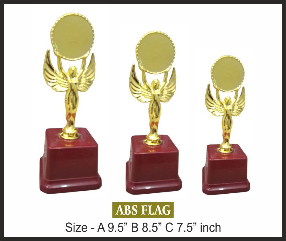 TRO - F22, Fiber Trophy, size A 9.5" B 8.5" C 7.5" inch