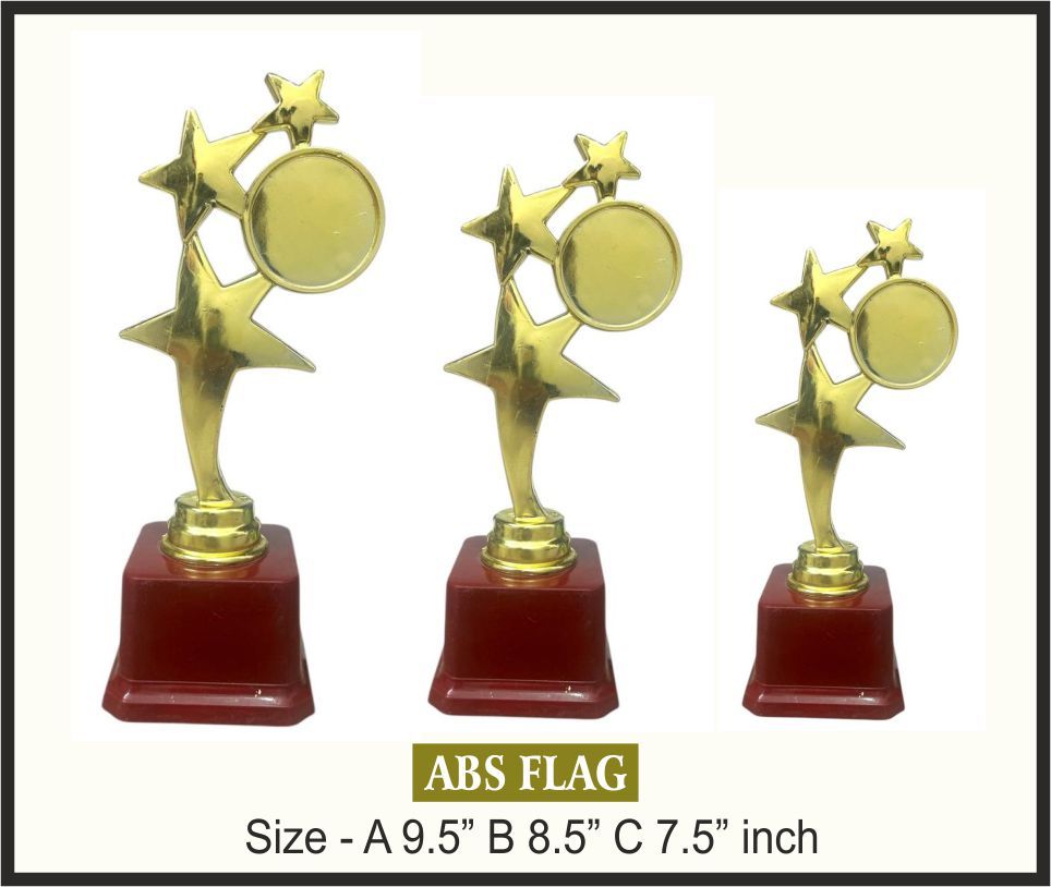 TRO - F4, Fiber Trophy, size A 9.5" B 8.5" C 7.5" inch