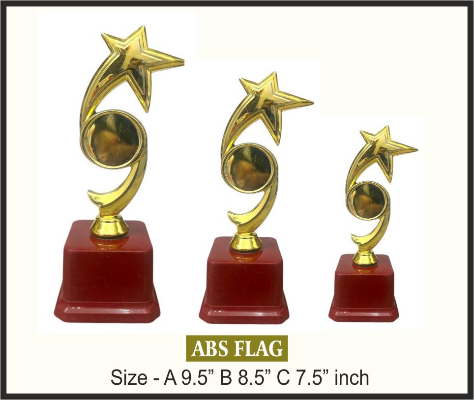 TRO - F5, Fiber Trophy, size A 9.5" B 8.5" C 7.5" inch