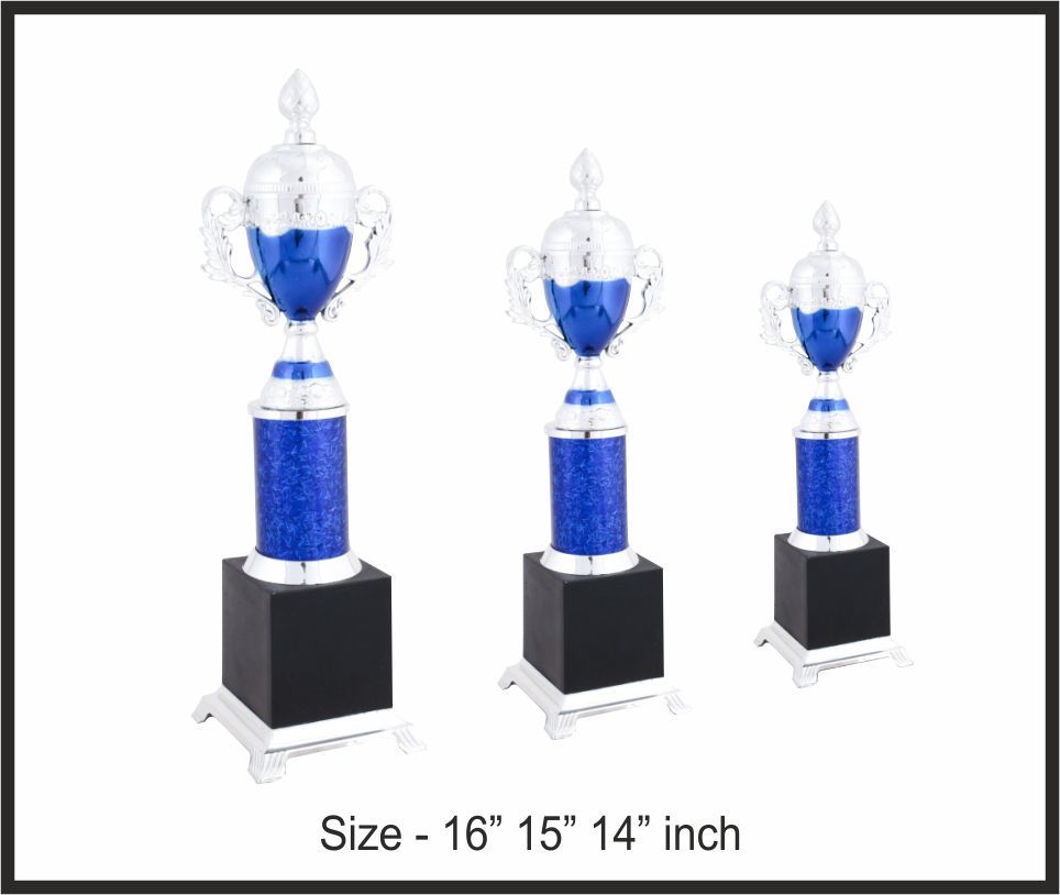TRO - F510, Fiber Trophy, size A 16" B 15" C 14" inch
