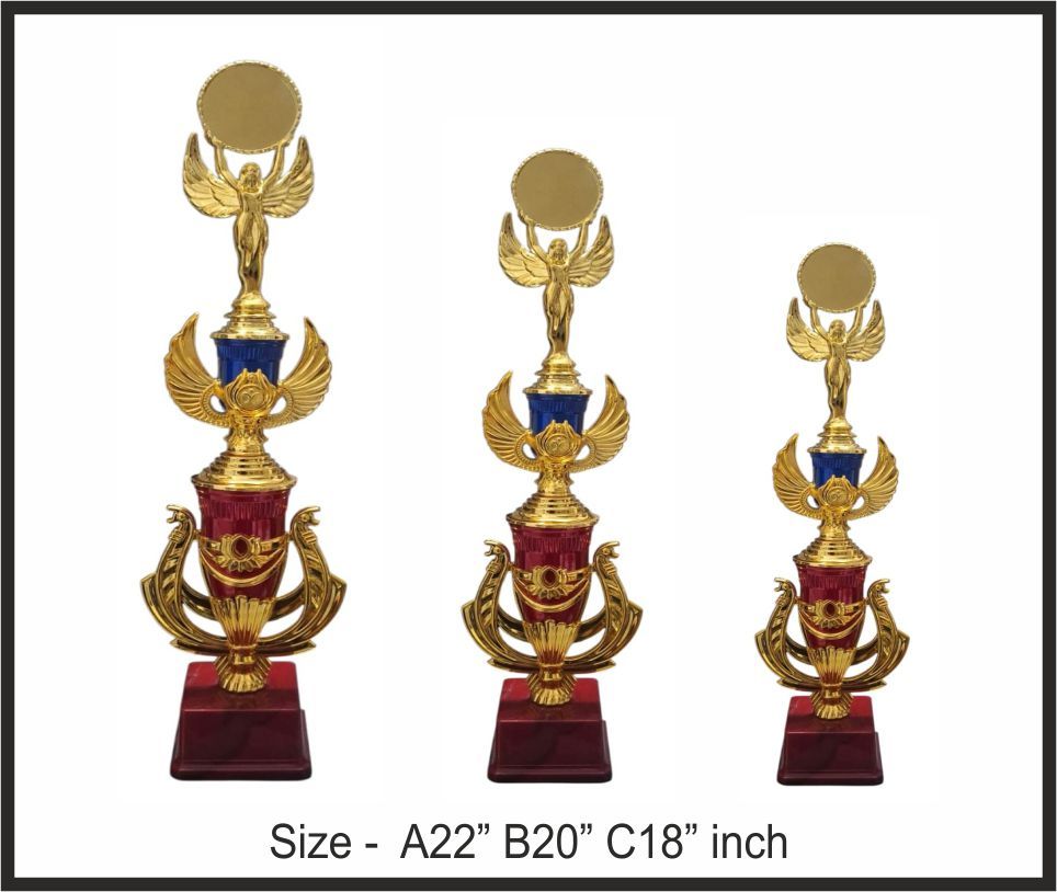 TRO - F54, Fiber Trophy, size A 22" B 20" C 18" inch