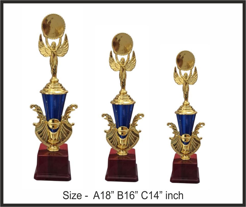 TRO - F55, Fiber Trophy, size A 18" B 16" C 14" inch