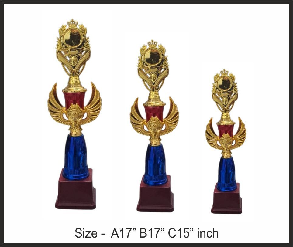 TRO - F57, Fiber Trophy, size A 17" B 17" C 15" inch