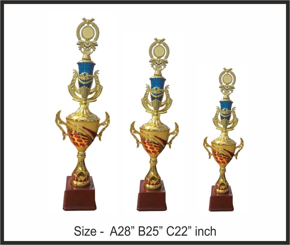 TRO - F60, Fiber Trophy, size A 28" B 25" C 22" inch