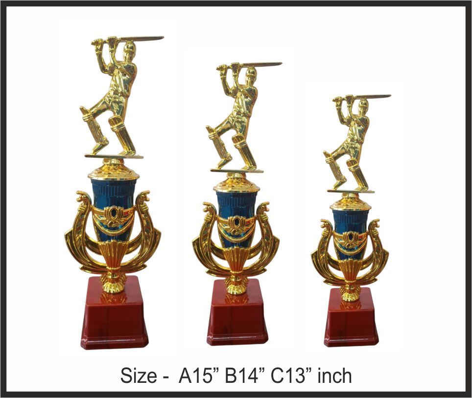 TRO - F63, Fiber Trophy, size A 15" B 14" C 13" inch