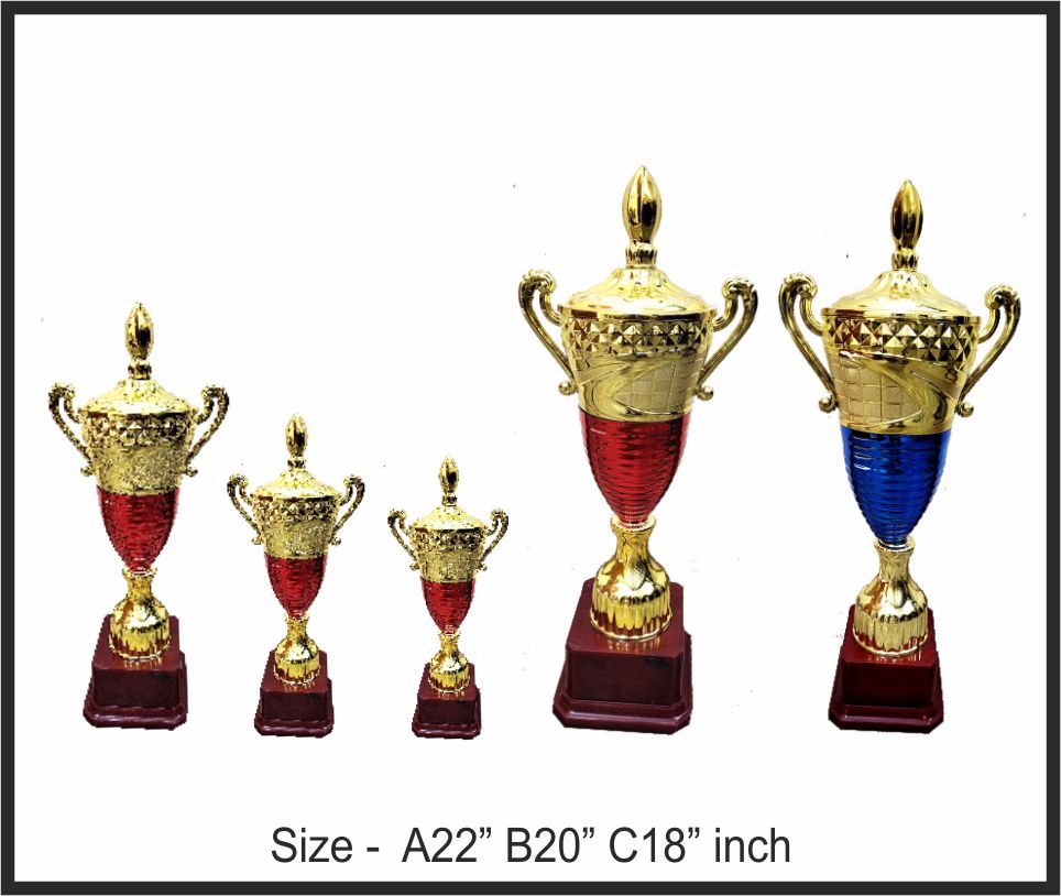 TRO - F64, Fiber Trophy, size A 22" B 20" C 18" inch
