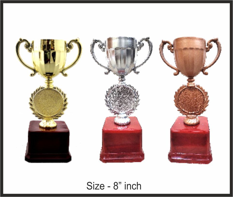 TRO - F82, Fiber Trophy, size 8" inch