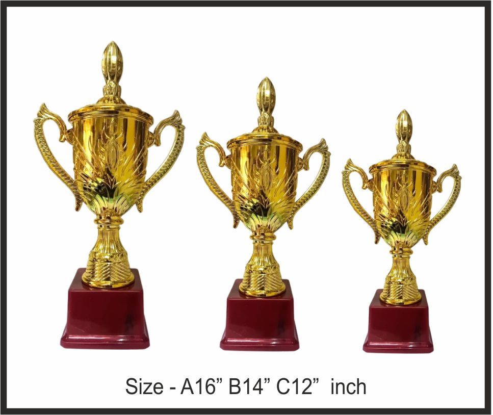 TRO - F90, Fiber Trophy, size A 16" B 14" C 12" inch