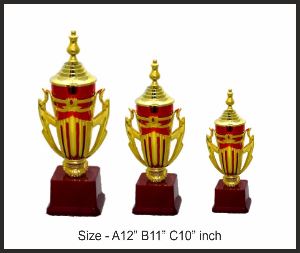 TRO - F95, Fiber Trophy, size A 12" B 11" C 10" inch